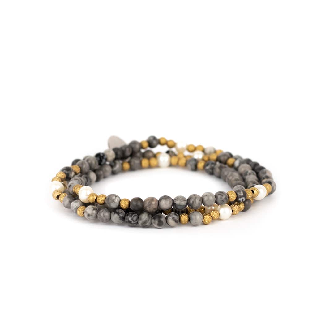 inrosa Armband Modell 'Eyga' grau