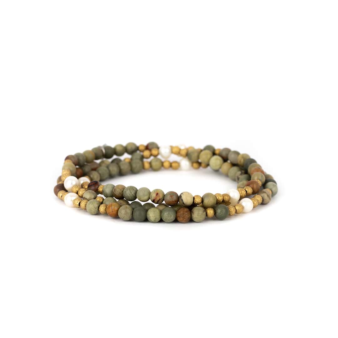 inrosa Armband Modell 'Eyga' oliv